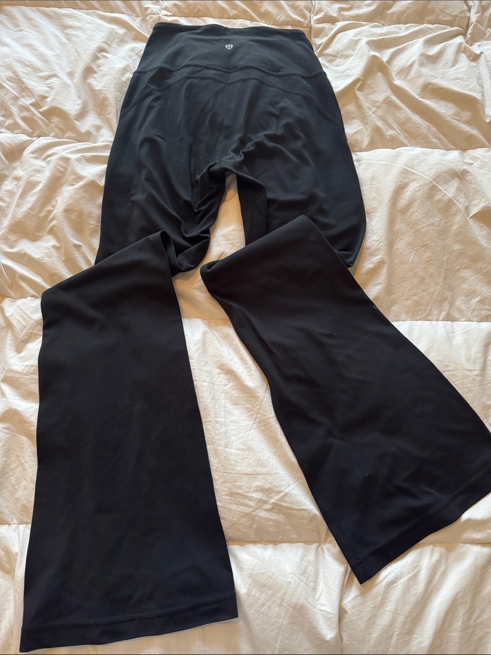 lululemon athletica Black High-Rise Flare Yoga Pants - Picture 3 of 5
